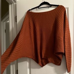 Burnt orange Anthropologie sweater